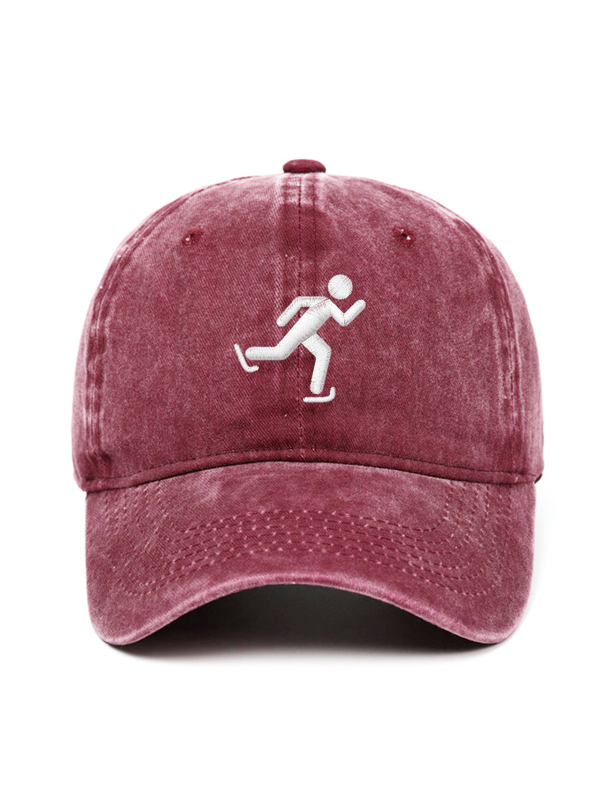 ICE SKATER – washed cap, Washed Wine – photo 2 of 9