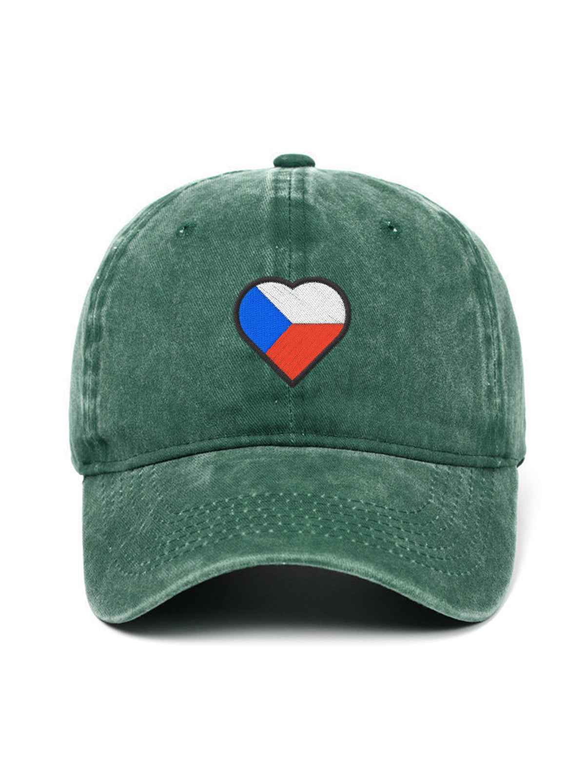 CZECH HEART – washed cap, Washed Green – photo 9 of 9