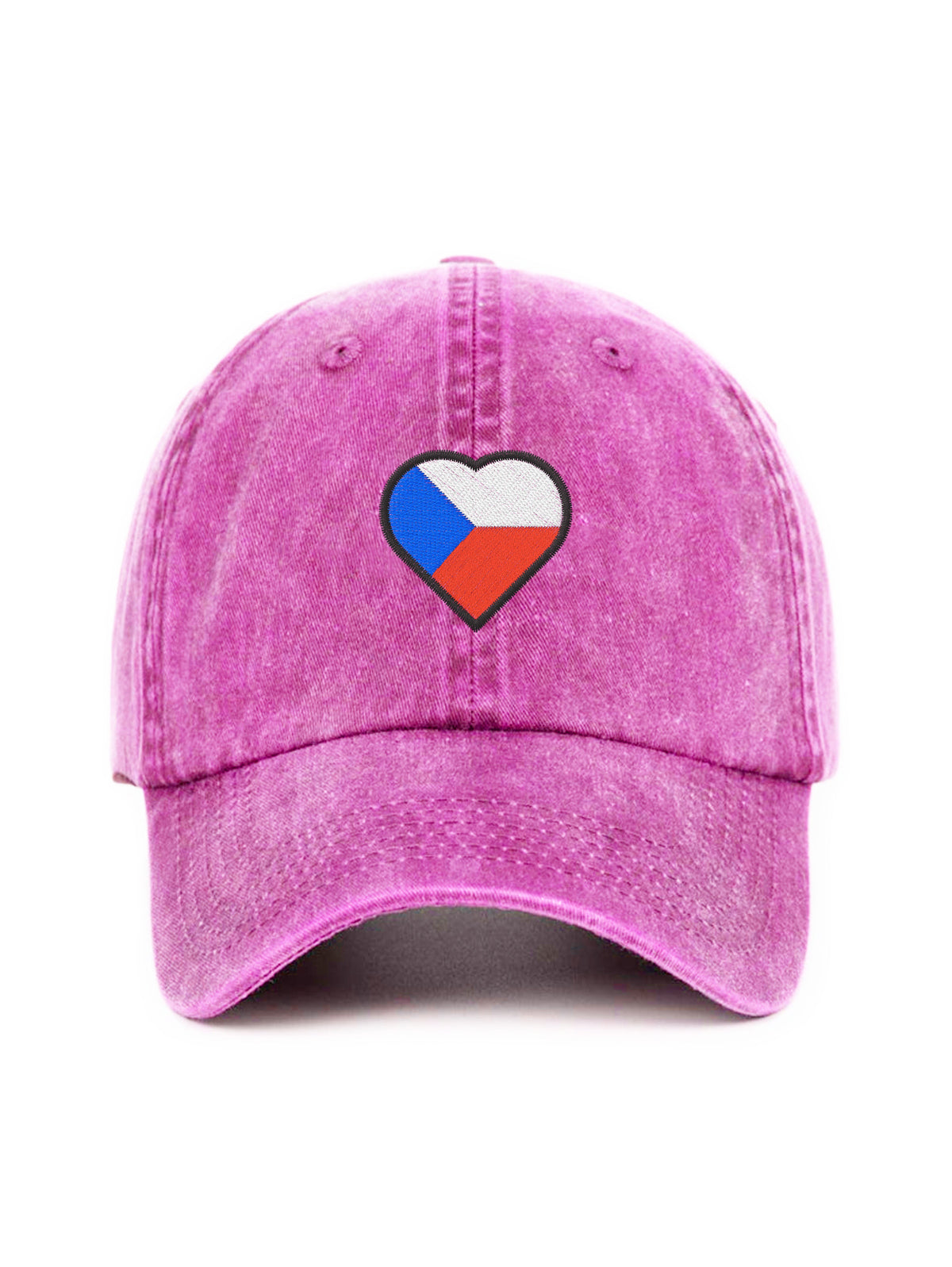 CZECH HEART – washed cap, Washed Pink – photo 7 of 9