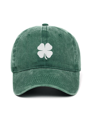 FOUR LEAF CLOVER - Capkov.com washed cap-Hat-Capkov