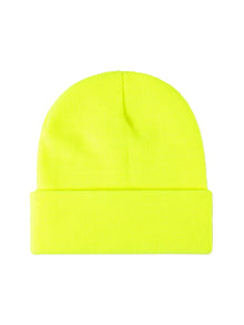 Basic Without Embroidery – Winter Beanie, Neon yellow