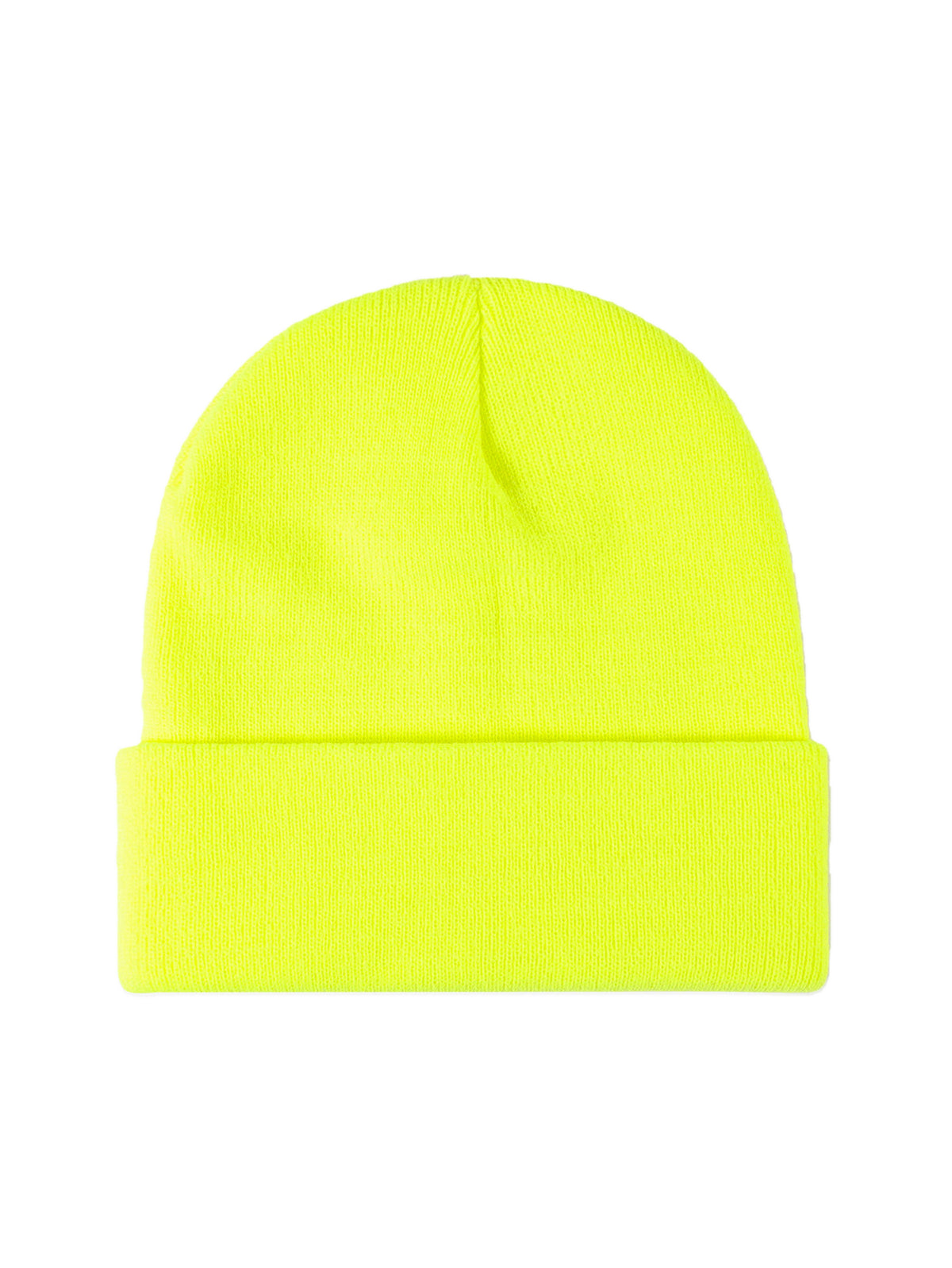 Basic Without Embroidery – Winter Beanie, Neon yellow – photo 2 of 19