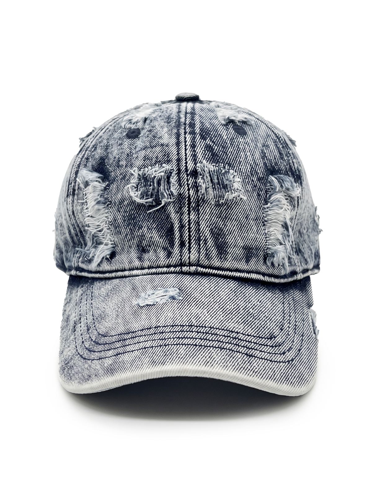 Distressed Denim cap without an embroidery - Capkov.com washed cap-Hat-Capkov