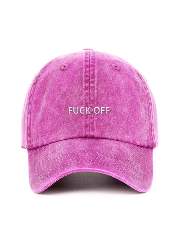 FUCK OFF. - Capkov.com washed cap-Hat-Capkov