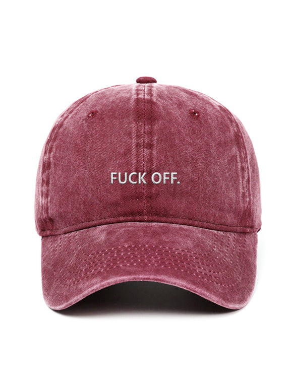 FUCK OFF. - Capkov.com washed cap-Hat-Capkov
