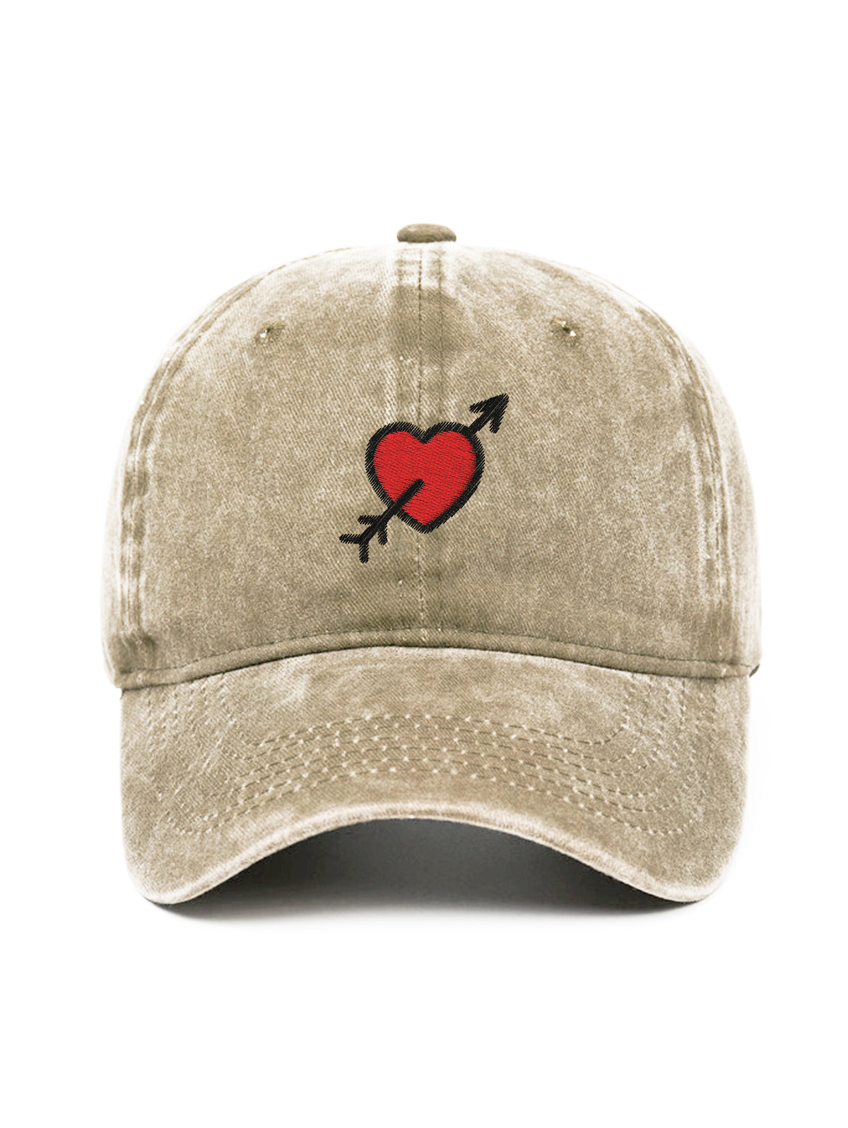 IN LOVE – washed cap, Washed Beige – photo 6 of 9