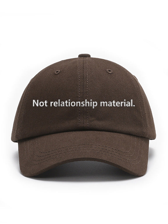 Not relationship material