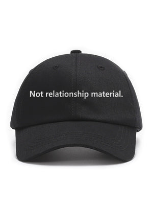 Not relationship material. - Čapkov.cz kšiltovka – main non-washed