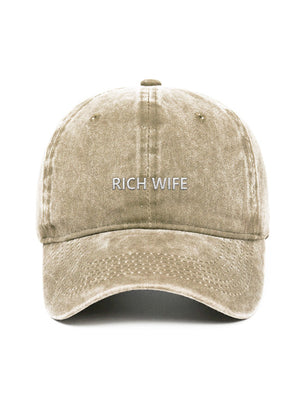 RICH WIFE - Capkov.com washed cap-Hat-Capkov