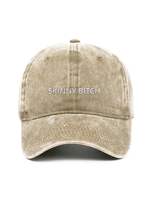 SKINNY BITCH - Capkov.com washed cap-Hat-Capkov