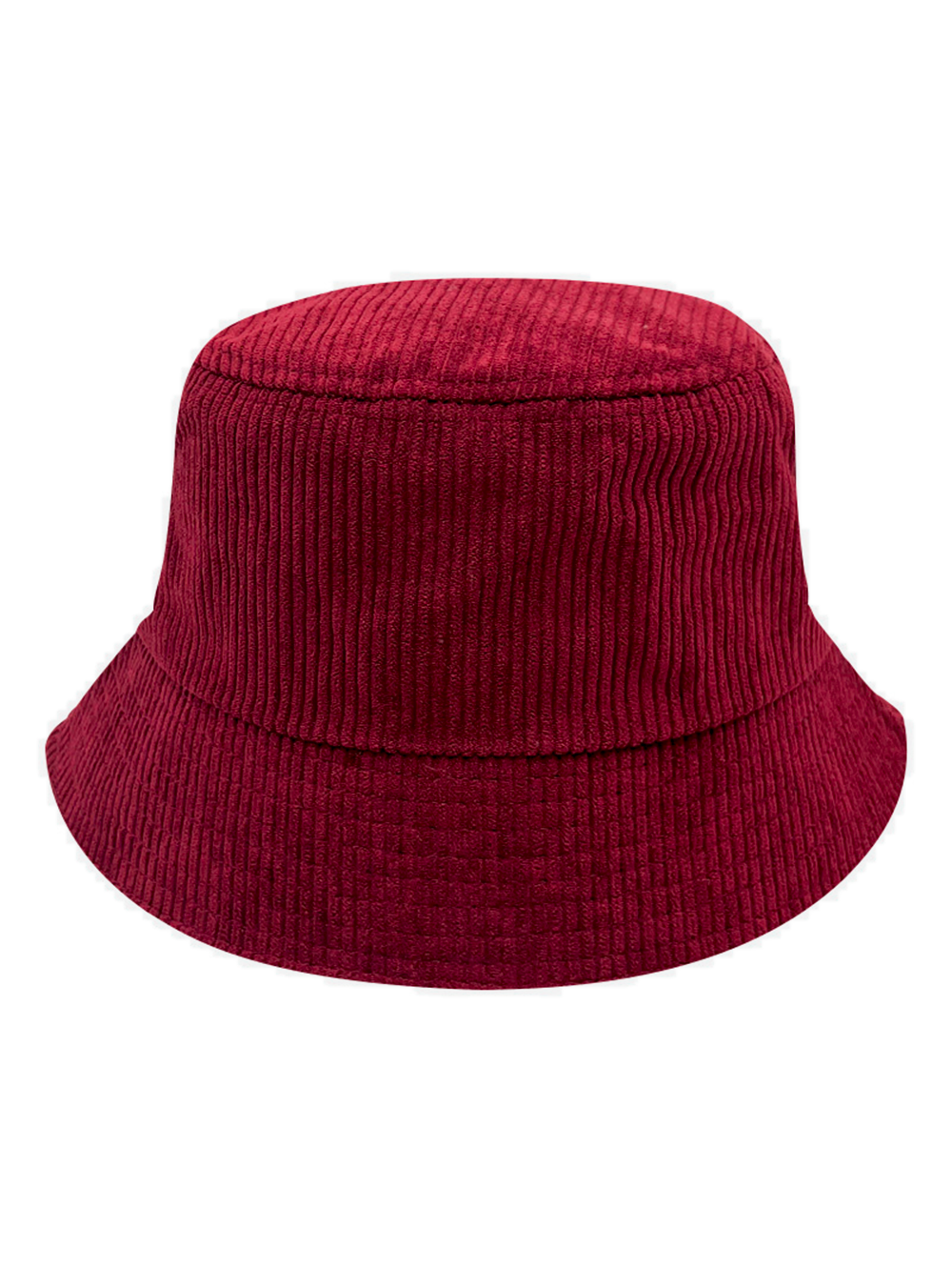 Corduroy Bucket Hat without embroidery – hat – cap, Wine