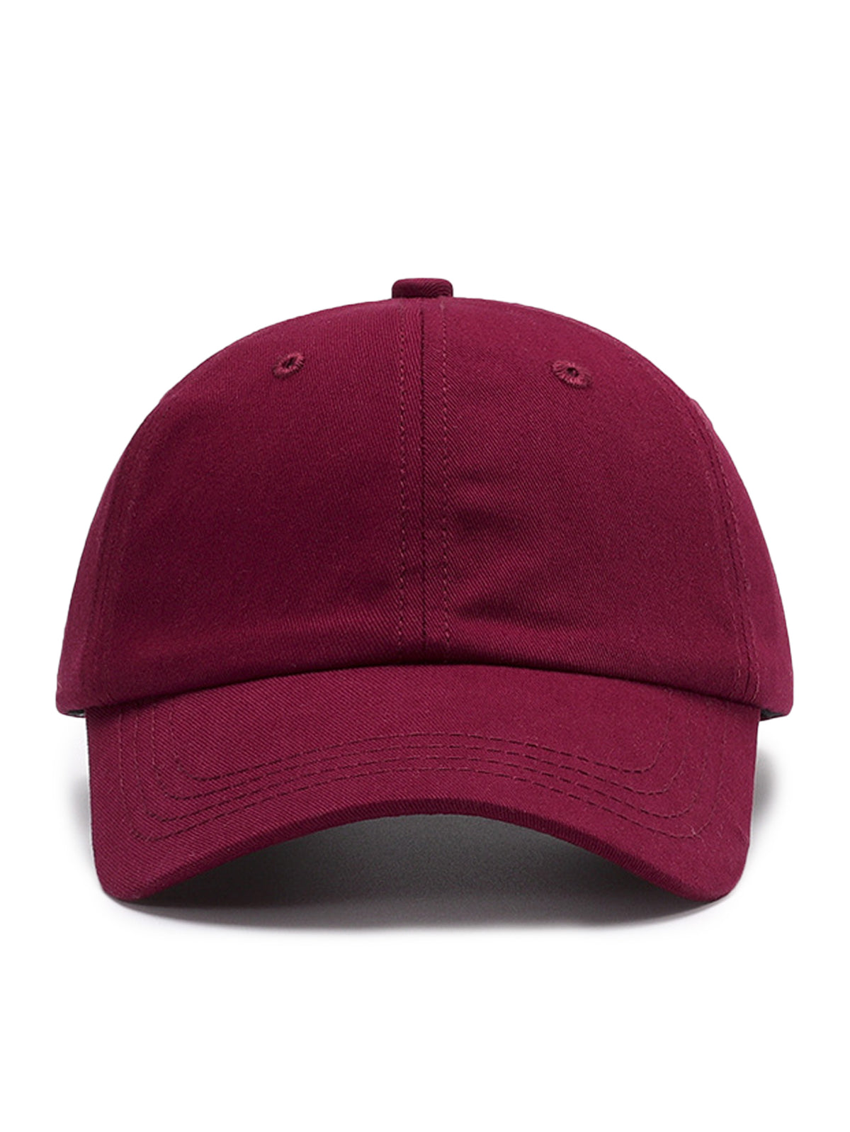 Cap without embroidery – cap, Wine – photo 8 of 14