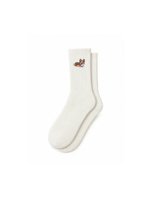 Capkov Embroidery Socks Corgi – Cream
