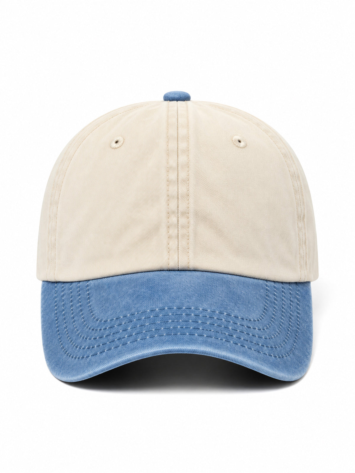 Vintage Two-Tone Cap without an embroidery - Capkov.com cap-Hat-Capkov