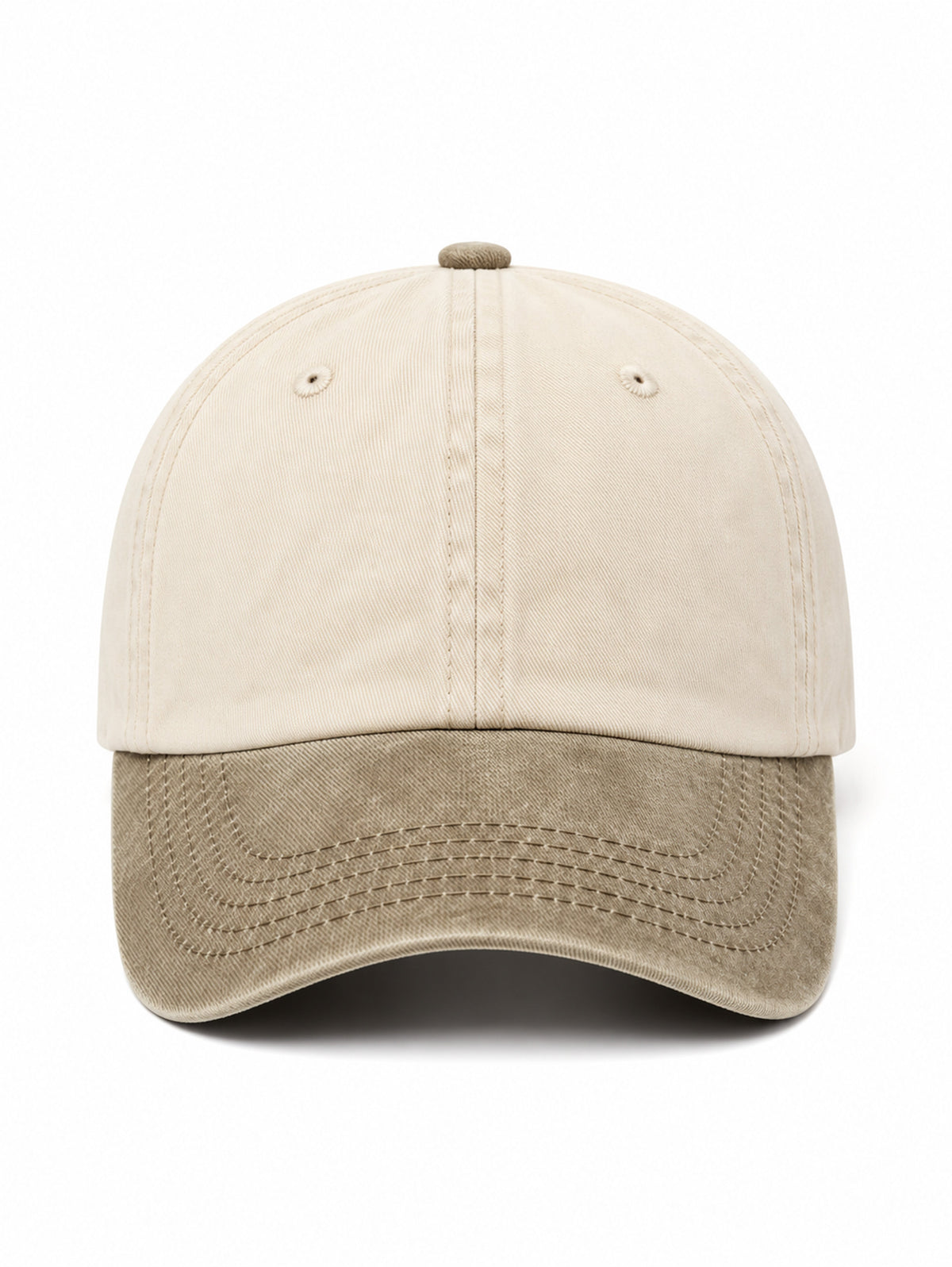 Vintage Two-Tone Cap without an embroidery - Capkov.com cap-Hat-Capkov