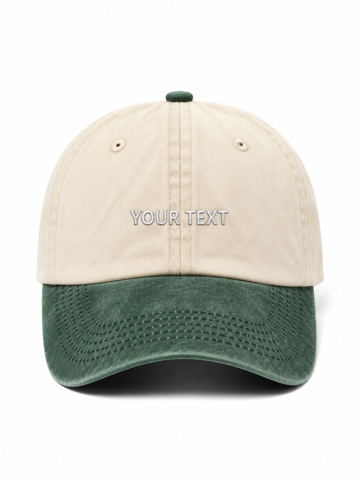 ✂️ Your own design TEXT - Capkov.com Vintage Two-Tone cap-Hat-Capkov