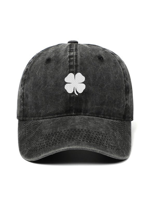 FOUR LEAF CLOVER - Capkov.com washed cap-Hat-Capkov
