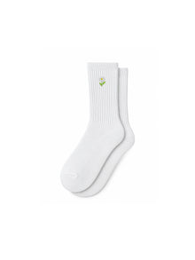 Capkov Embroidery Socks Daisy, White