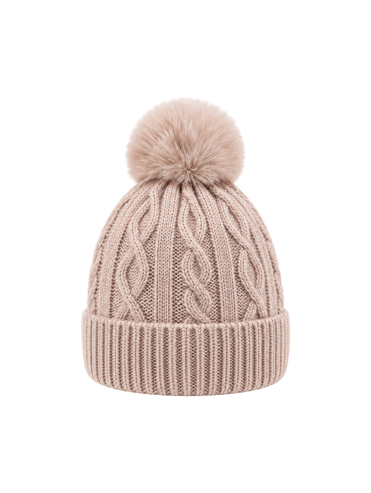 Kids Pom Beanie (1 Pom) – Khaki | Capkov