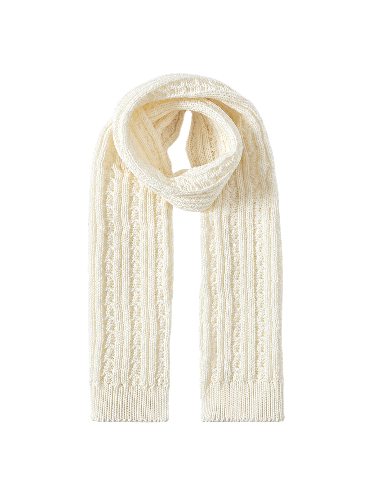 Kids Knit Scarf – White | Capkov