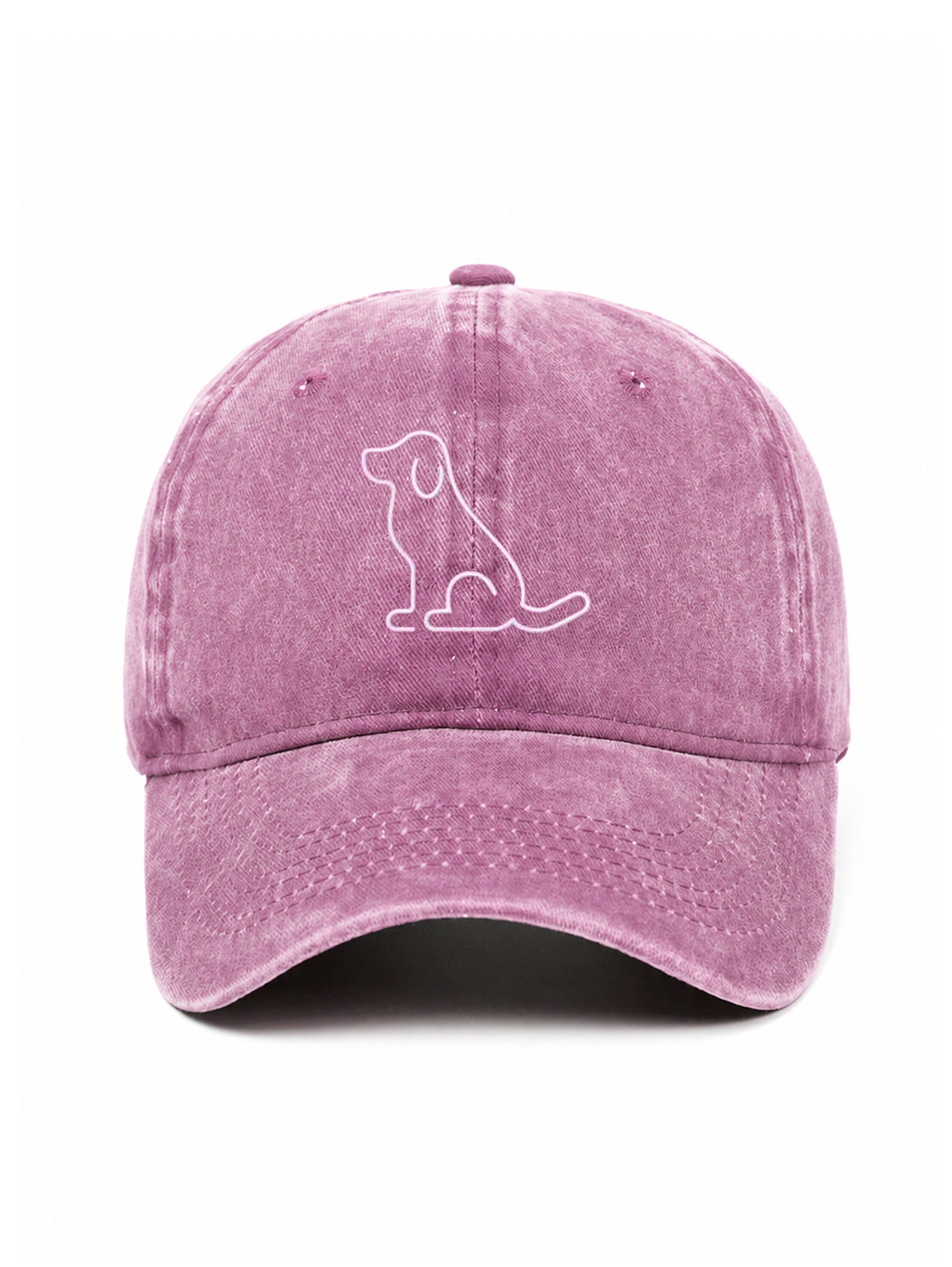 DOG - Capkov.com washed cap – bílá