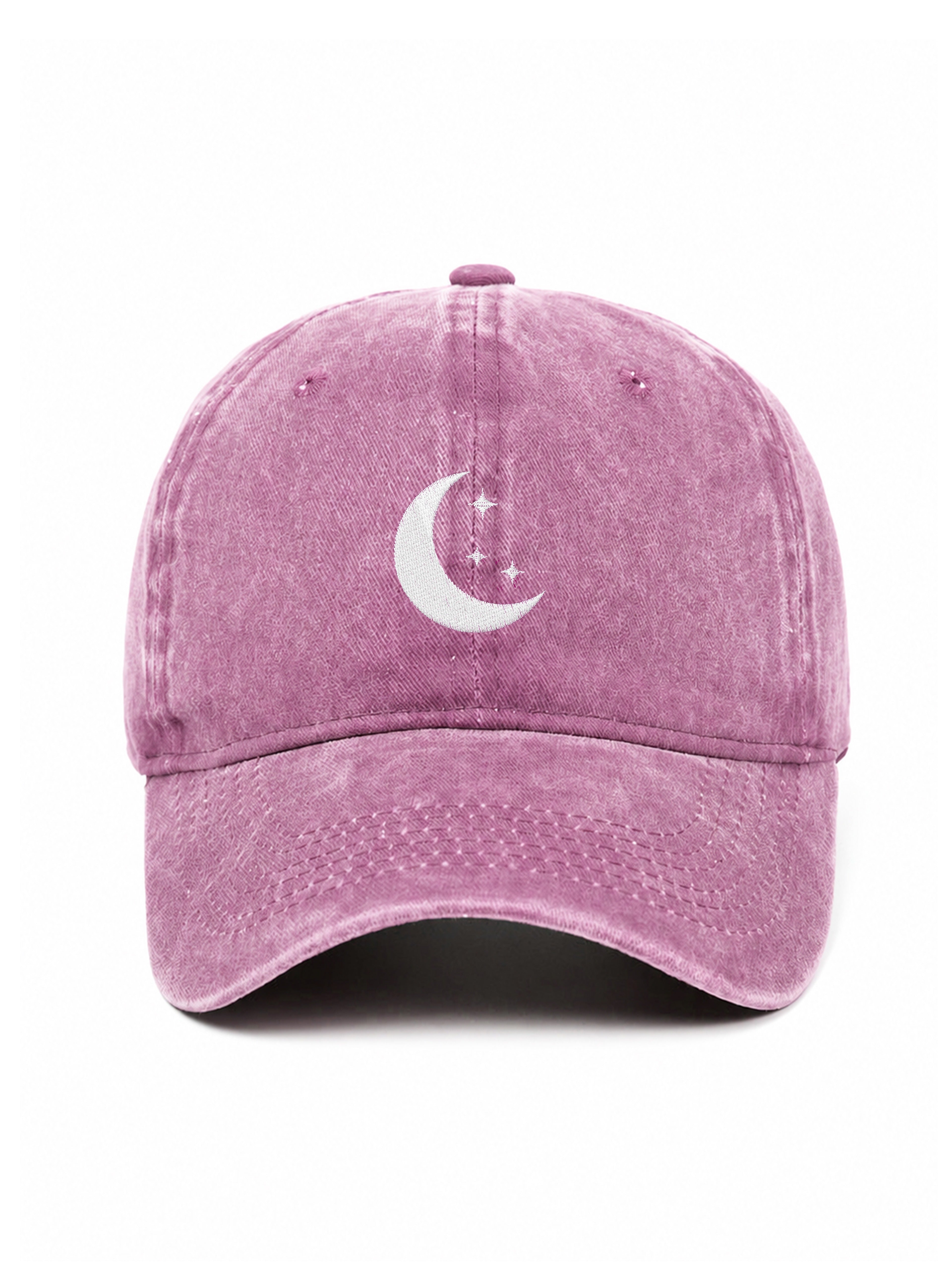 MOON - Capkov.com washed cap – bílá