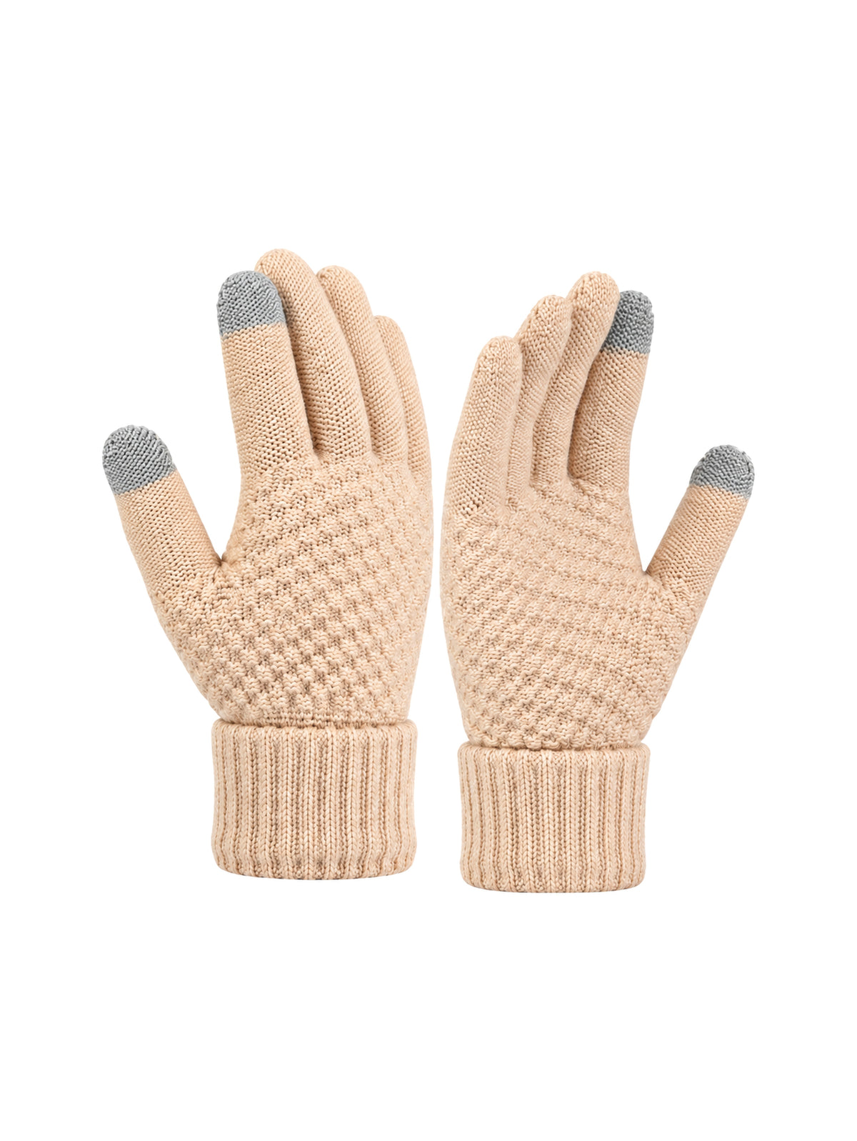 Winter Set – Beanie, Gloves & Scarf – Beige – gloves | Capkov
