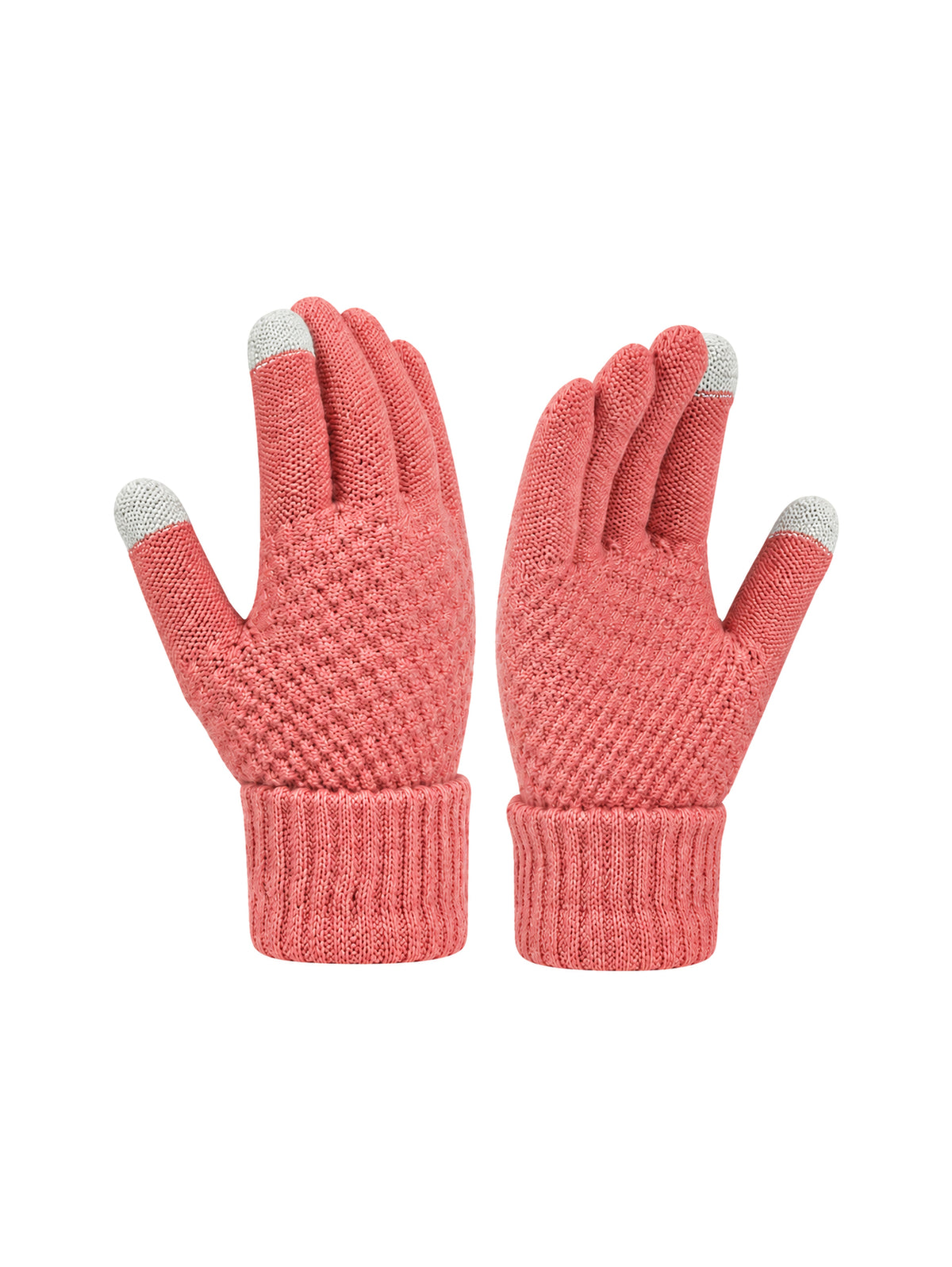 Touchscreen Knit Gloves – Pink | Capkov