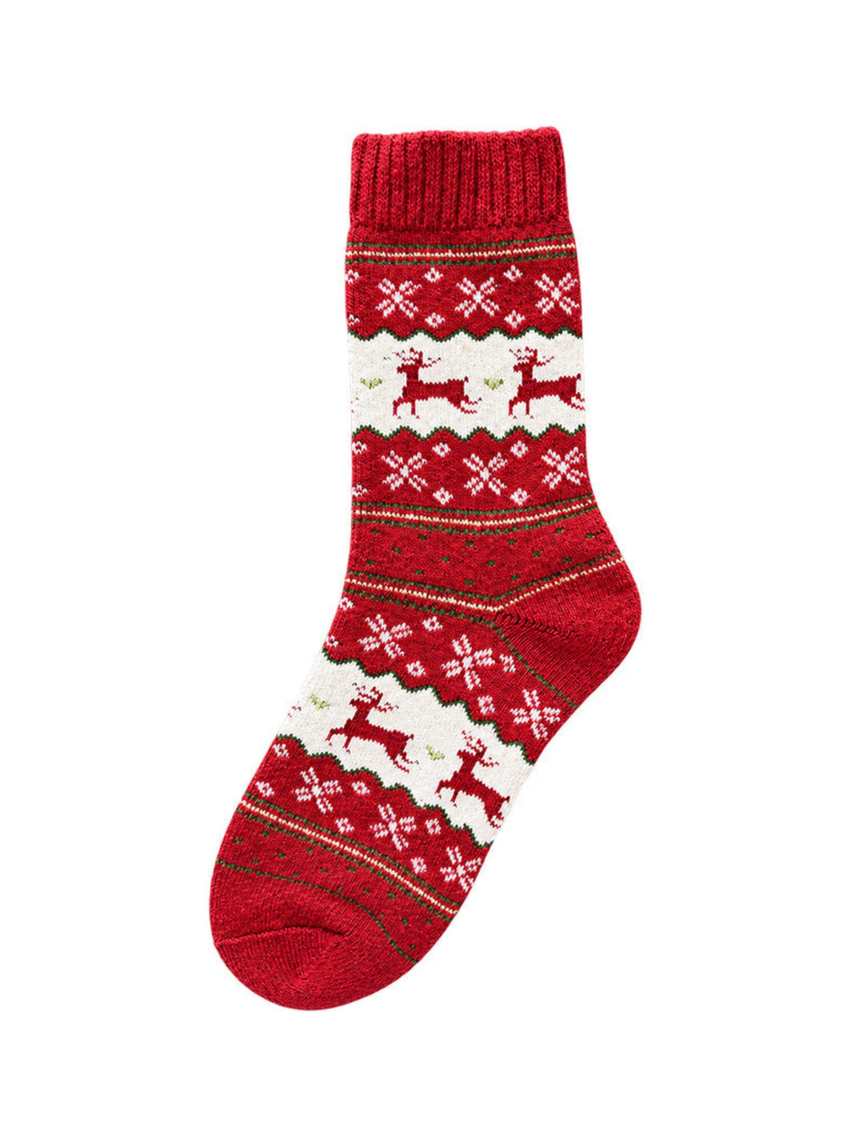 Capkov Winter Socks Reindeer – Red