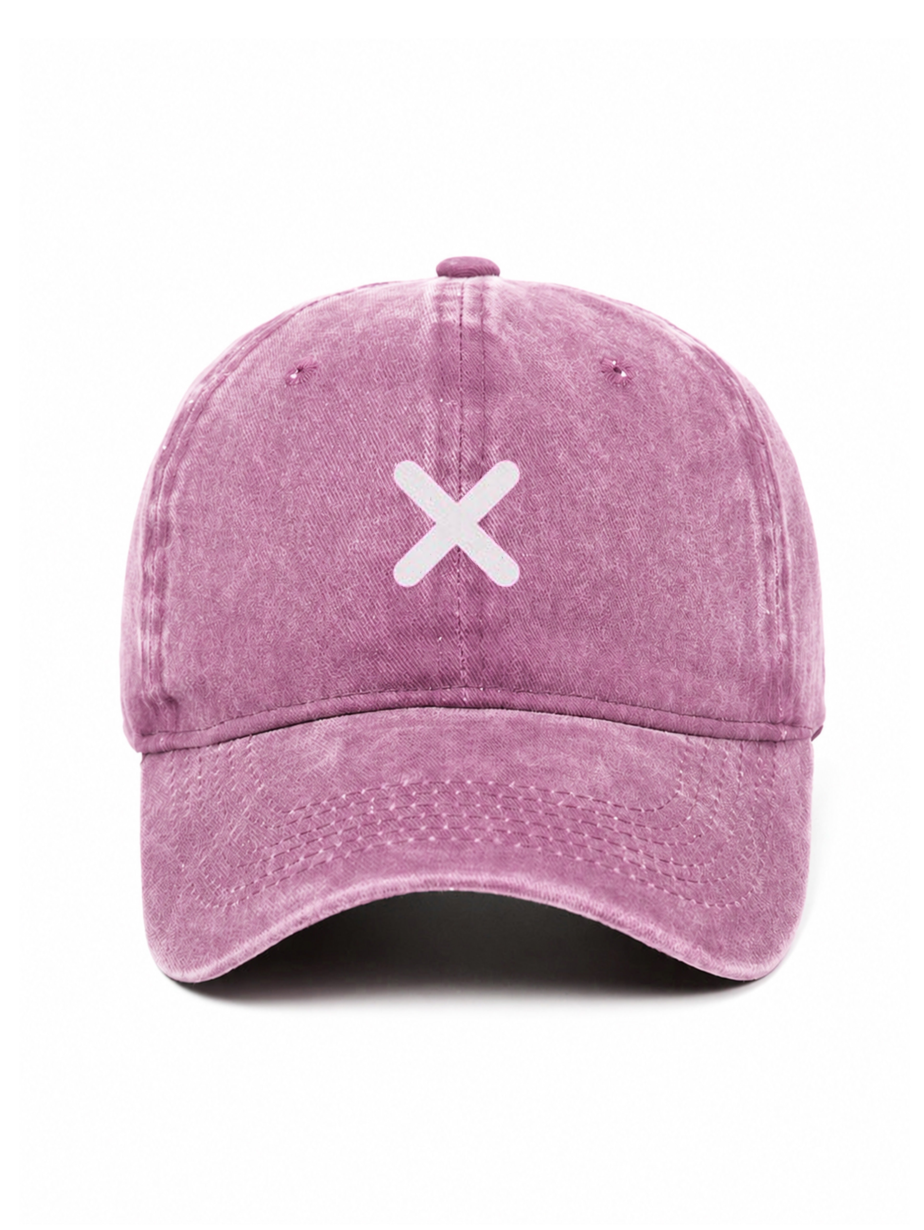 X - Capkov.com washed cap – bílá