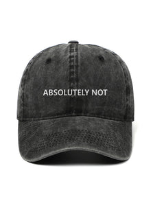 ABSOLUTELY NOT - Capkov.com washed cap-Hat-Capkov