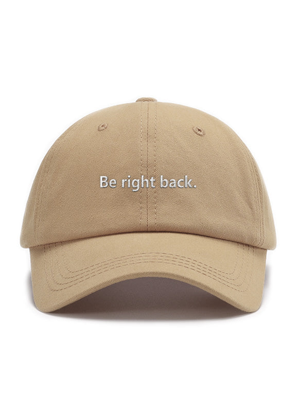 Be right back
