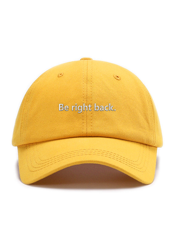 Be right back