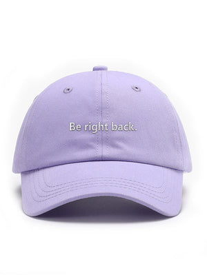 Be right back
