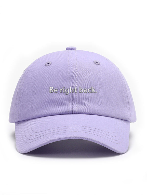 Be right back