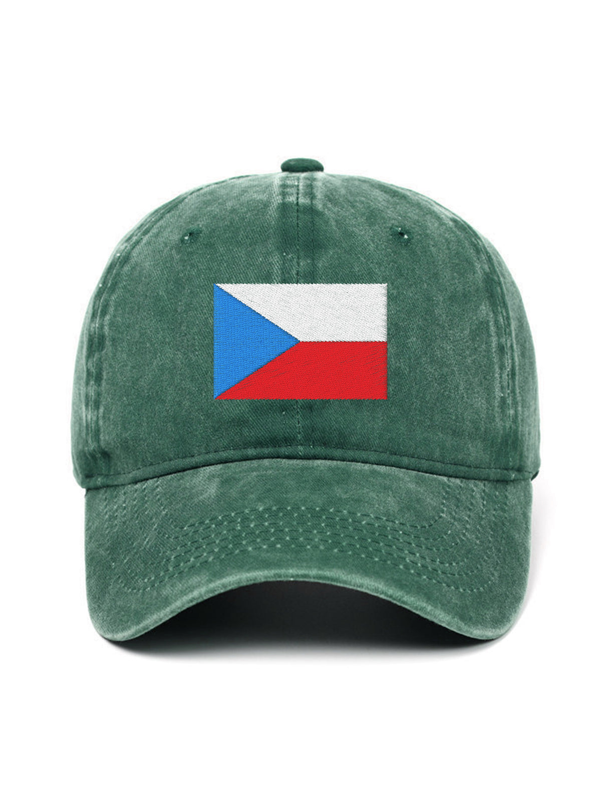 CZECH FLAG – washed cap, Washed Green – photo 9 of 9