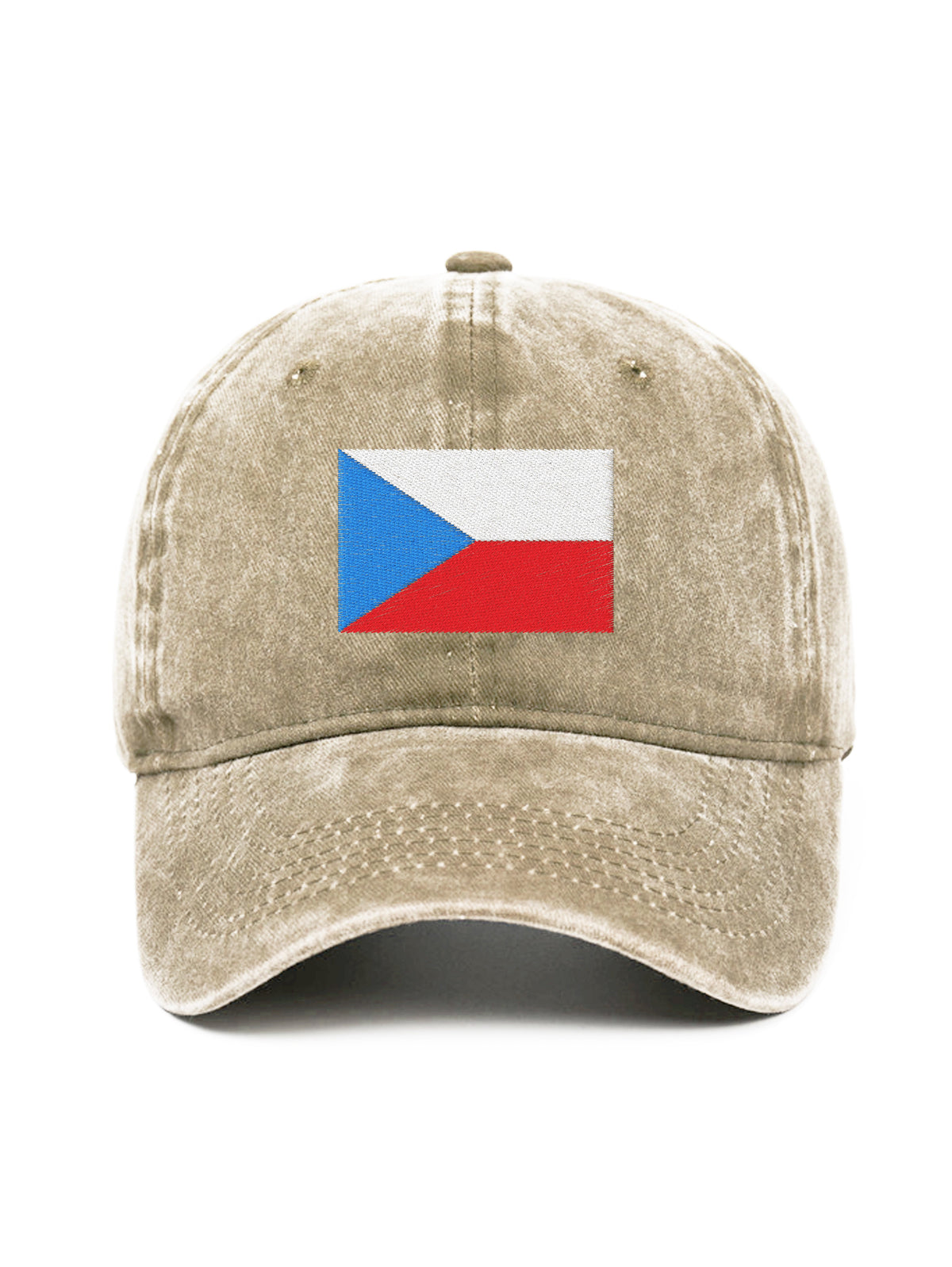 CZECH FLAG – washed cap, Washed Beige – photo 6 of 9
