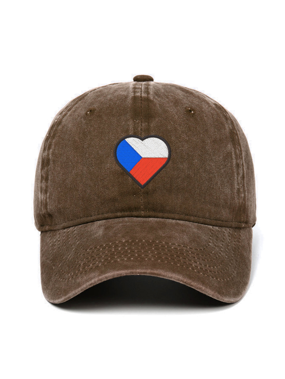 CZECH HEART – washed cap, Washed Brown – photo 4 of 9