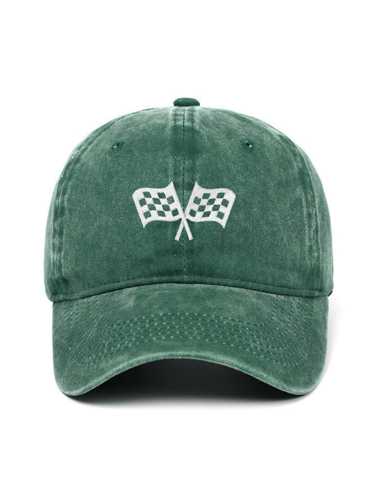 CHECKERED FLAG – washed cap, Washed Green – photo 9 of 9