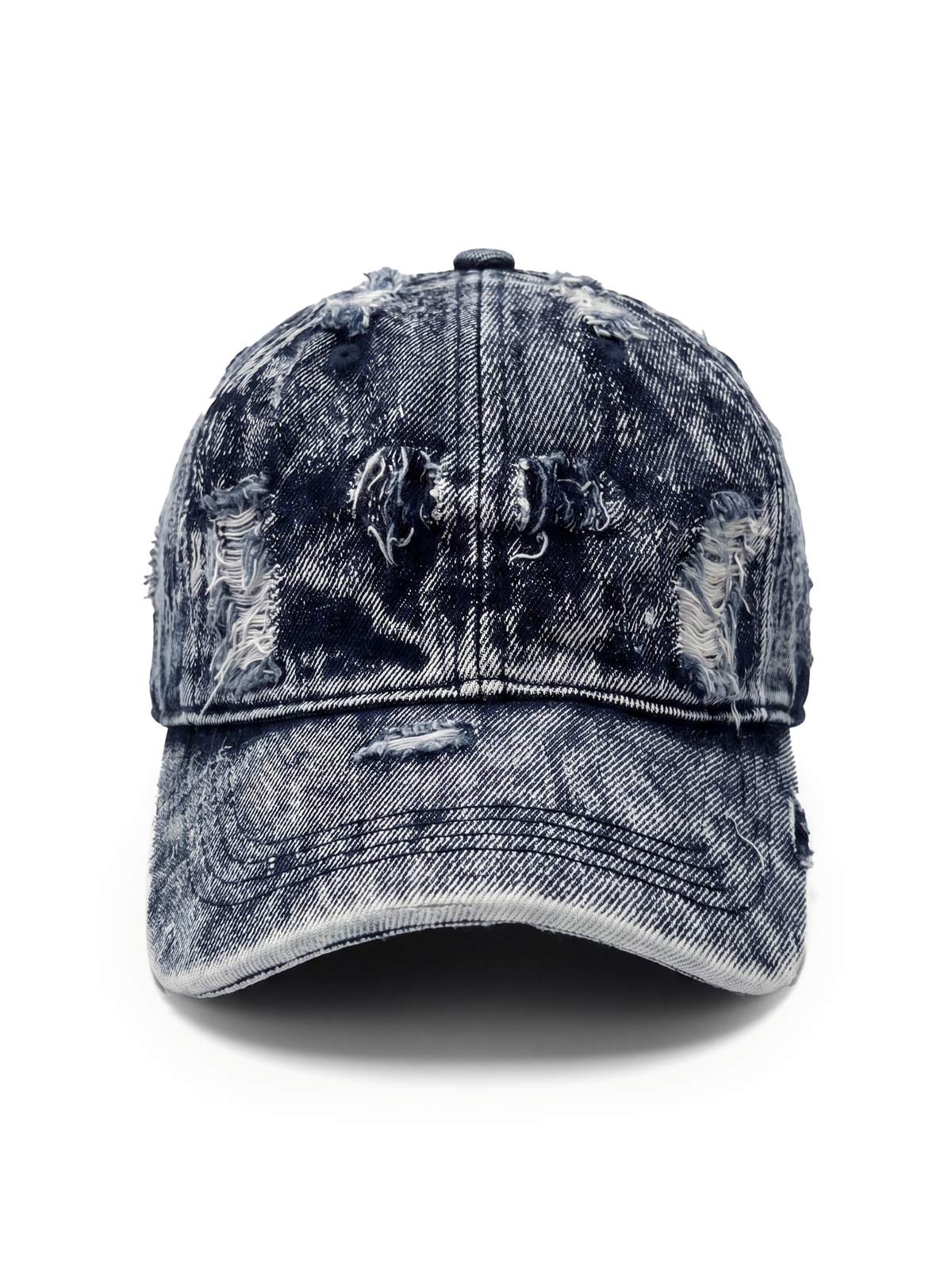 Distressed Denim cap without an embroidery - Capkov.com washed cap-Hat-Capkov