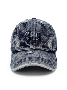 Distressed Denim cap without an embroidery - Capkov.com washed cap-Hat-Capkov