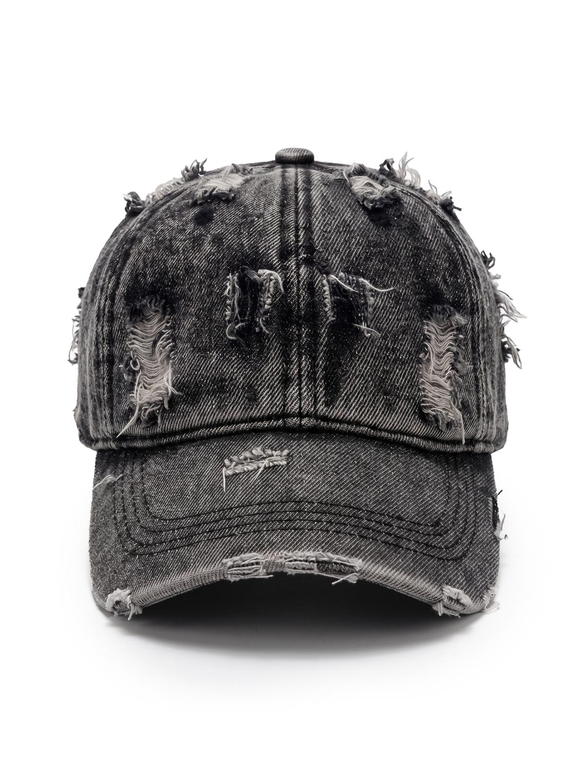 Distressed Denim cap without an embroidery - Capkov.com washed cap-Hat-Capkov