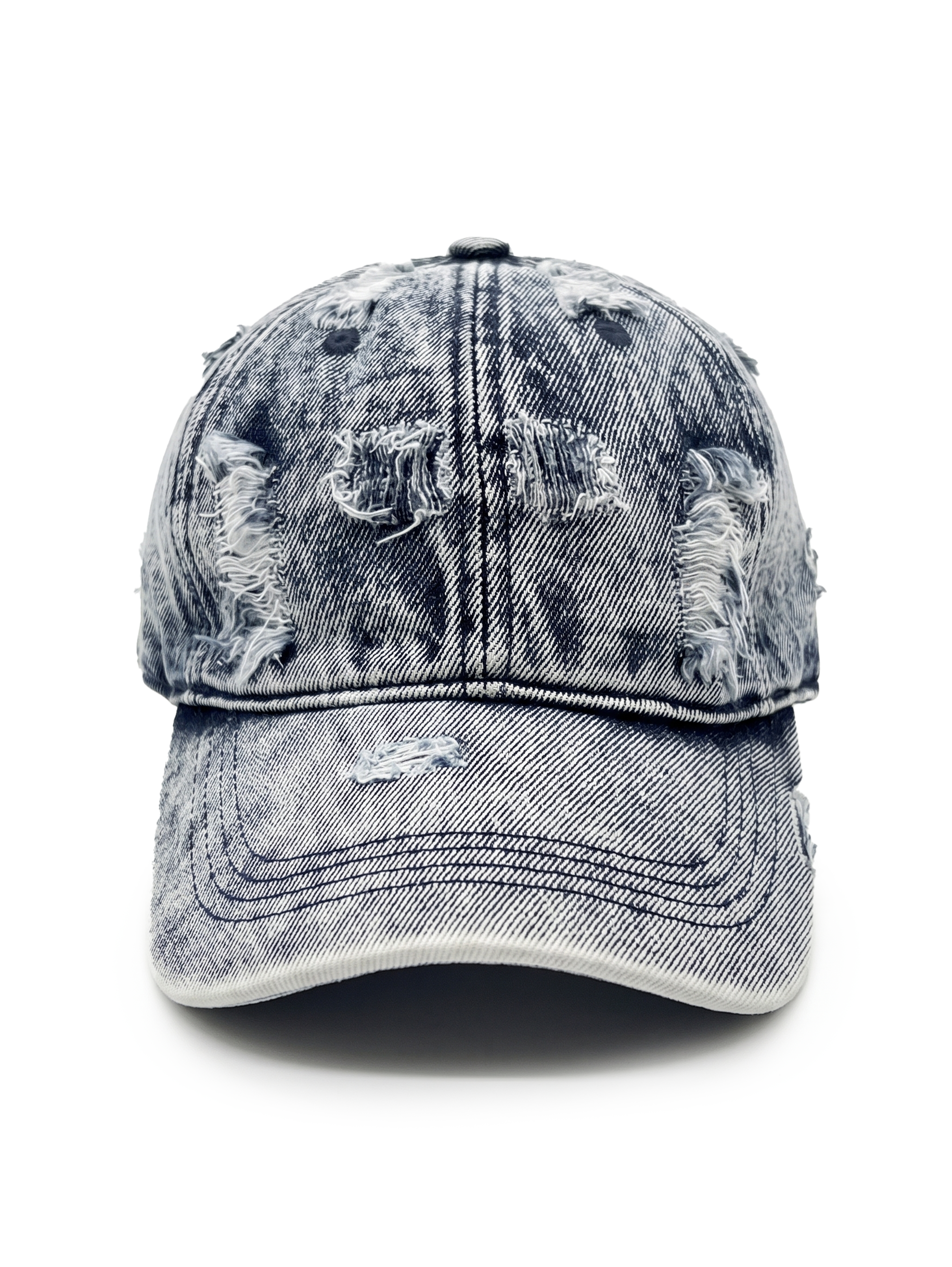 Distressed Denim cap without an embroidery - Capkov.com washed cap-Hat-Capkov