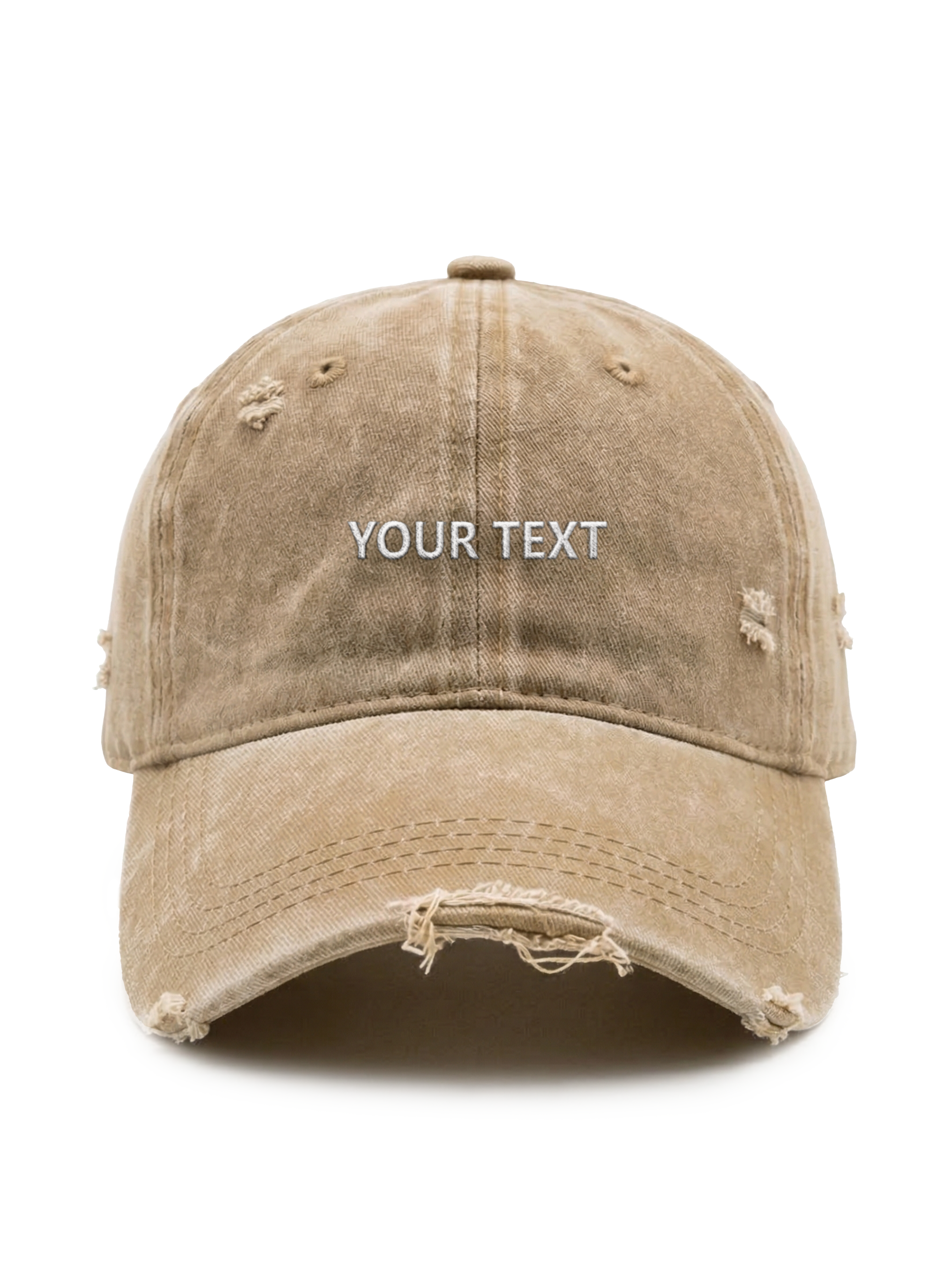 ✂️ Your own design TEXT - Capkov.com distressed cap