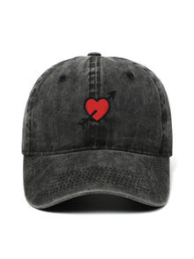 IN LOVE – washed cap, Washed Black