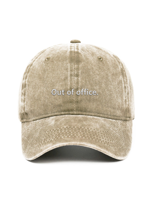 Out of office. - Capkov.com washed cap-Hat-Capkov