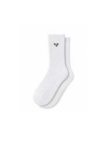 Capkov Embroidery Socks Bees, White