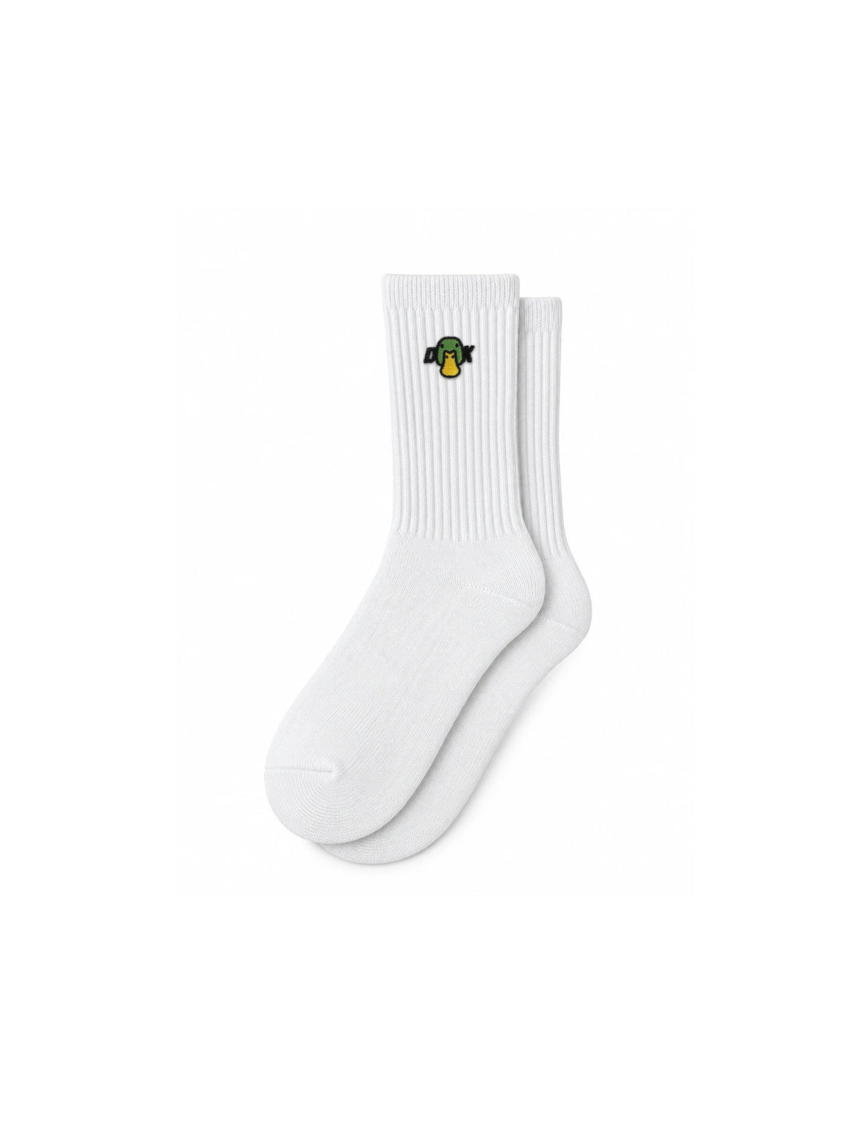Capkov Embroidery Socks Duck DK – White
