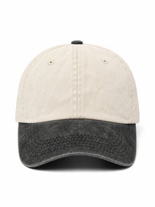 Vintage Two-Tone Cap without an embroidery - Capkov.com cap-Hat-Capkov