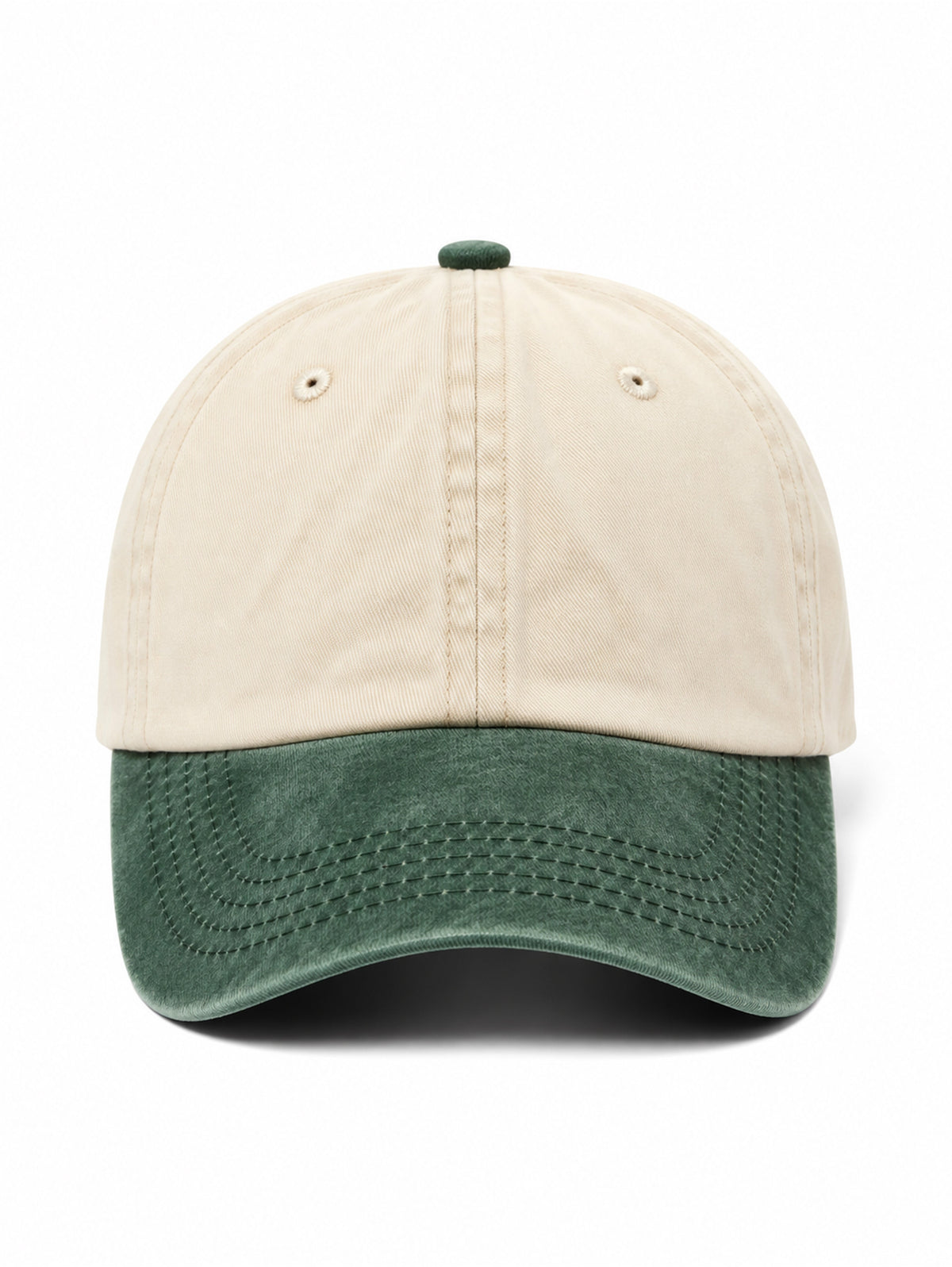 Vintage Two-Tone Cap without an embroidery - Capkov.com cap-Hat-Capkov